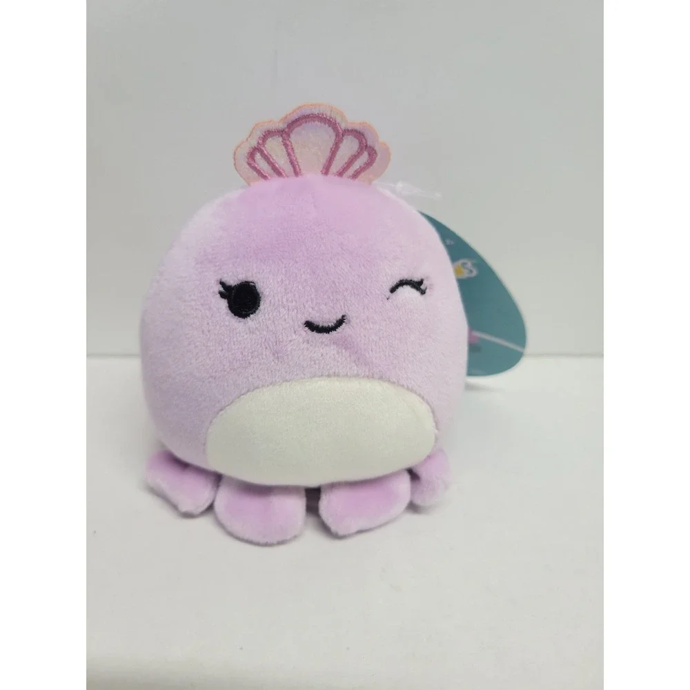Squishmallows Violet the Octopus 3.5 inch Backpack Clip Lavender Plush S3 #139-9